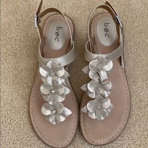 b.o.c. Leather Floral Sandals